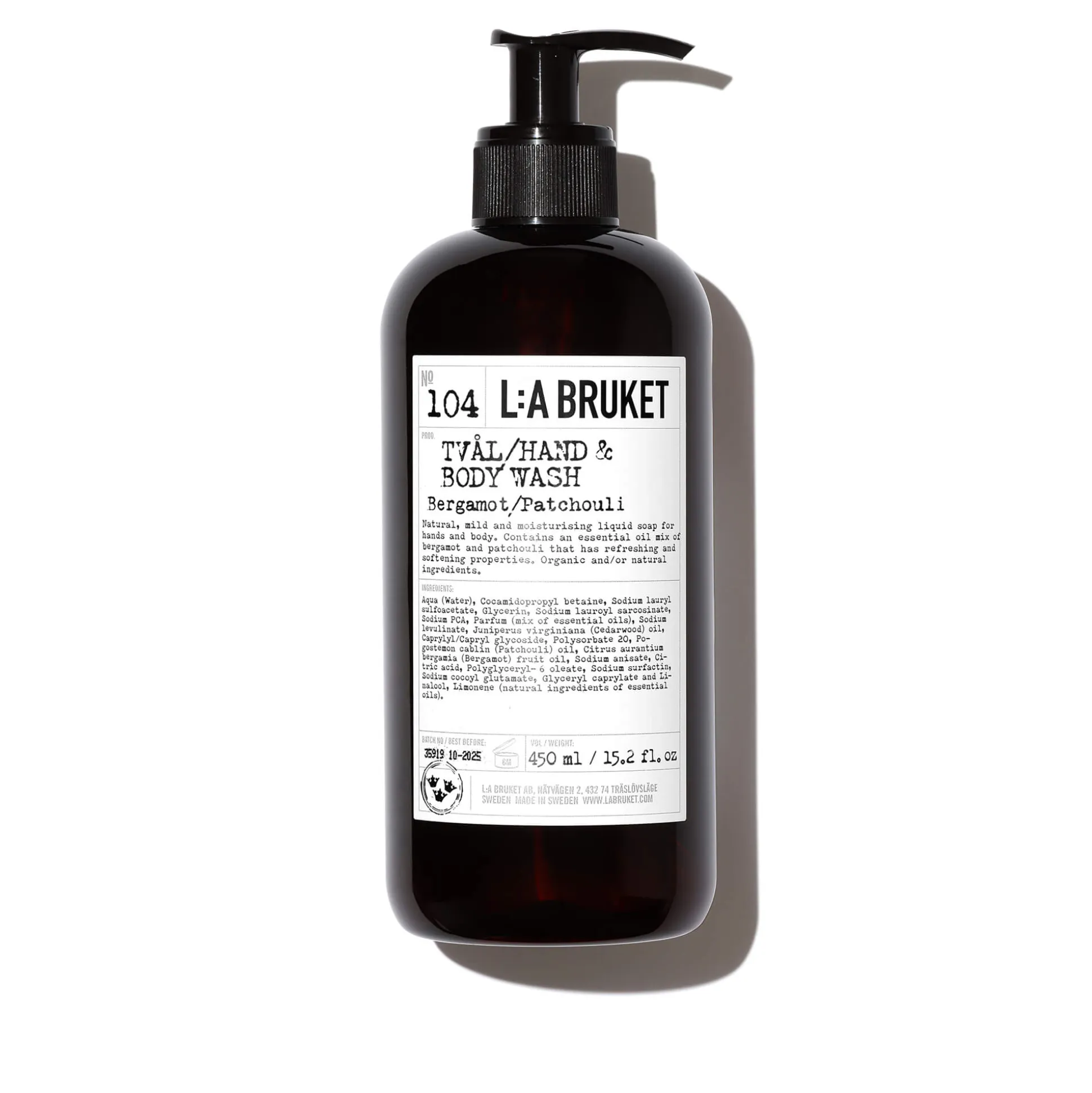 Hand & Body Wash Nettoyant Bergamote Patchouli 104