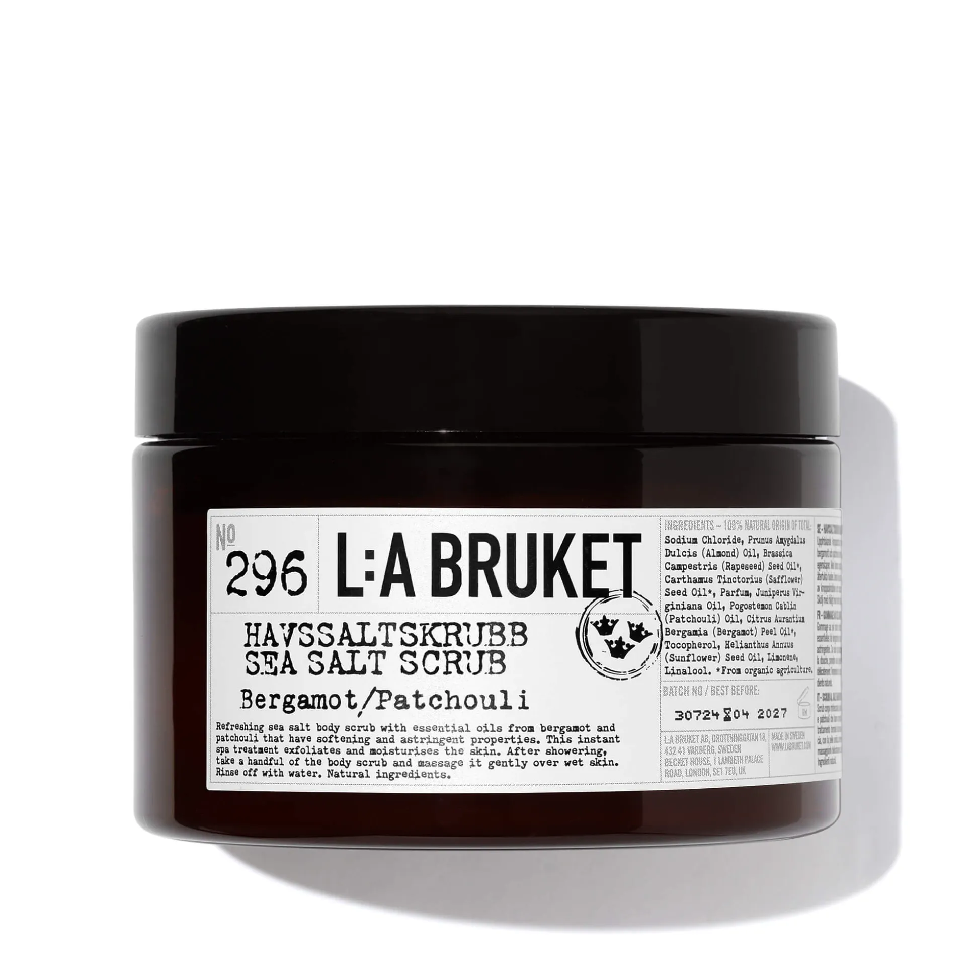 Sea Salt Scrub Gommage Corps Bergamote Patchouli 296